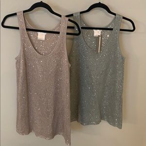 2 for 1 -sparkly tanks one with tags!